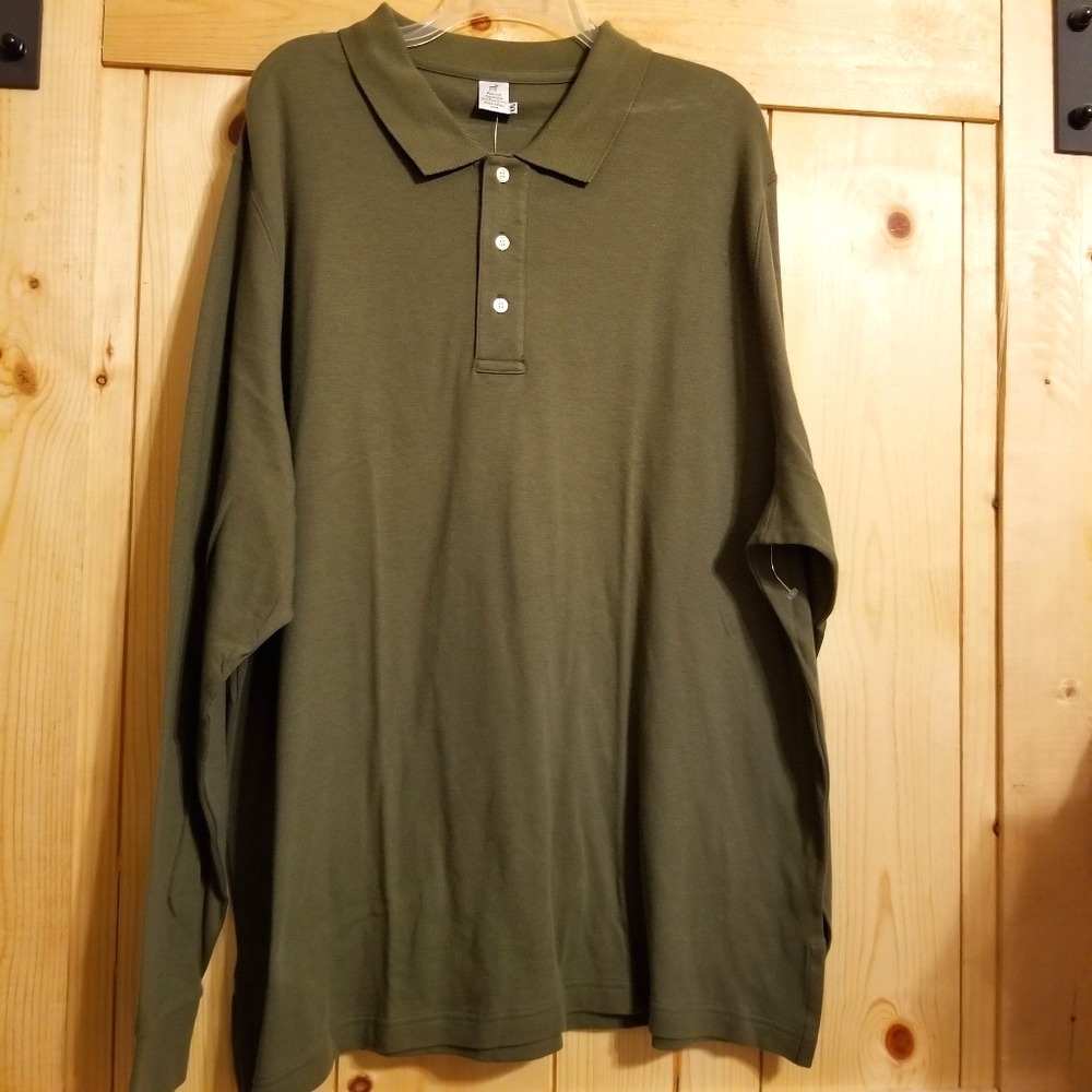 The Peruvian Connection Long Sleeve Polo Shirt NWT